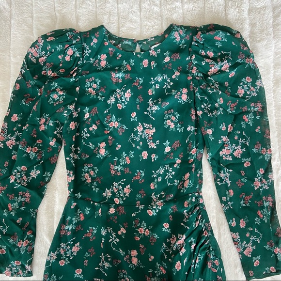 🌿|NWT| Reformation Juni Floral Long Sleeve Dress - Picture 8 of 16